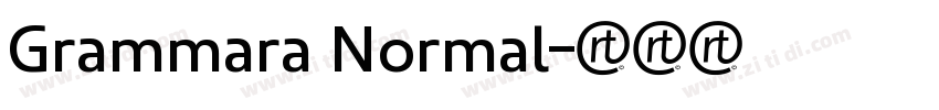 Grammara Normal字体转换